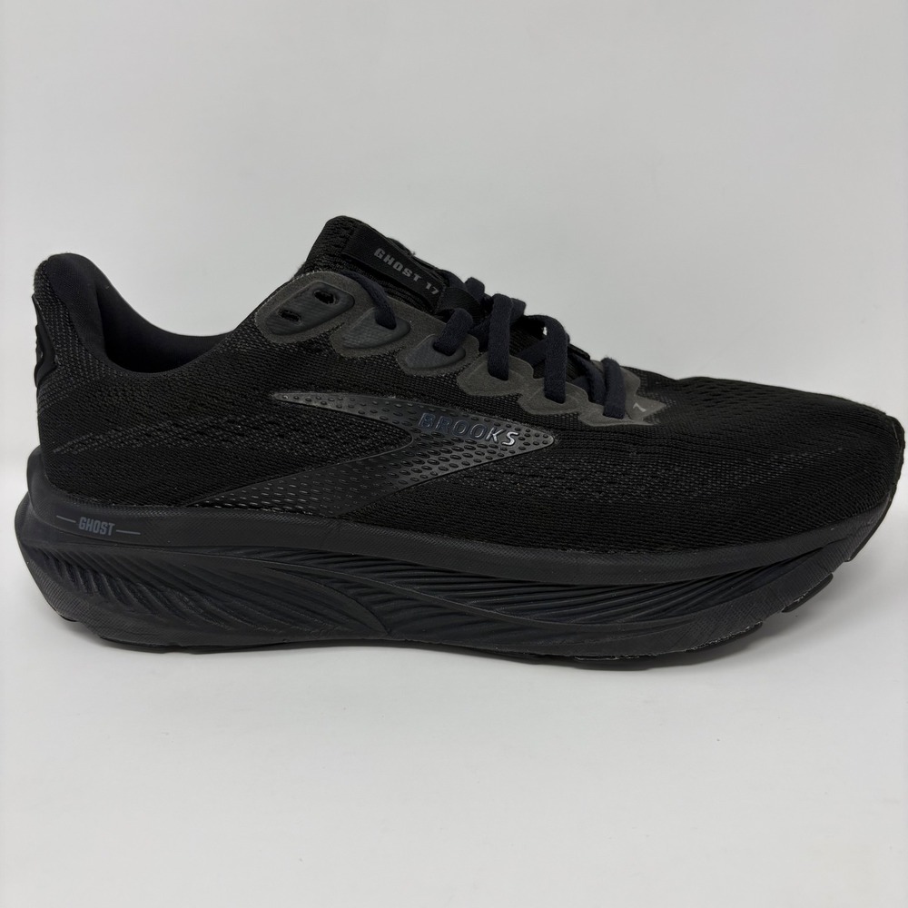 Brooks Ghost 17 Women's Size 8.5 Wide Black Athletic Running Shoes (1204311D020)